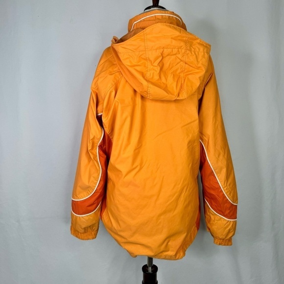 Vintage Columbia Interchange winter coat tangerine orange grey hooded Medium - Picture 3 of 14